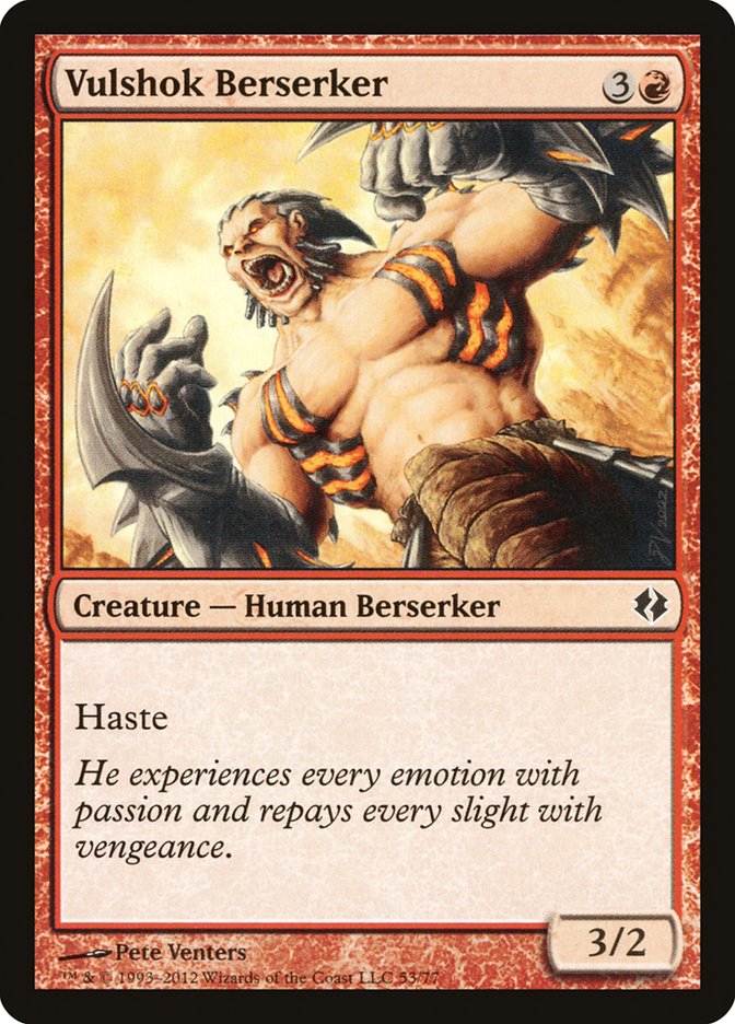 Berserker vulshok [Duel Decks: Venser vs Koth]