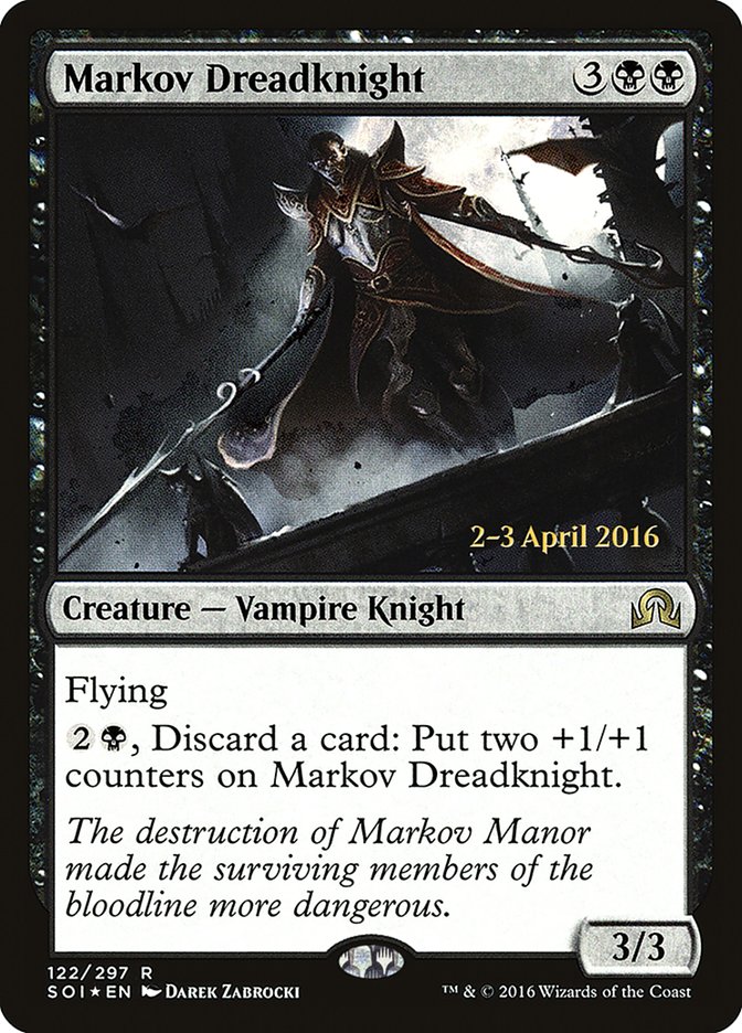 Chevalier de l'effroi Markov [Promos d'avant-première Ténèbres sur Innistrad]