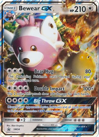 Bewear GX (SM34) (Carte géante) [Soleil et Lune : Promo Black Star]