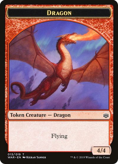 Dragon // Esprit Jeton recto-verso [Jetons des Decks Challenger 2020]