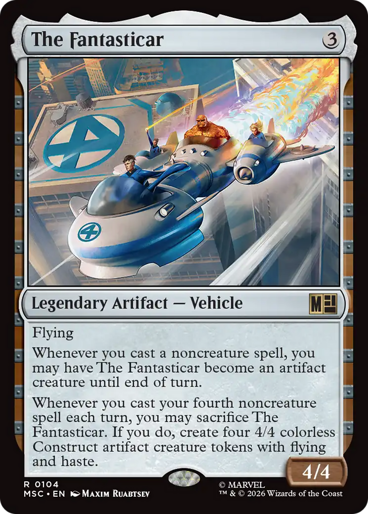 El Fantasti-Coche (lámina repujada) [Marvel Super Heroes Commander]