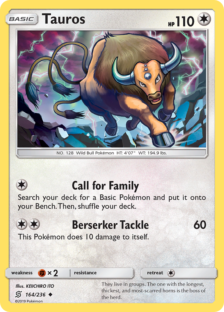 Tauros (164/236) [Soleil et Lune : Harmonie des Esprits]