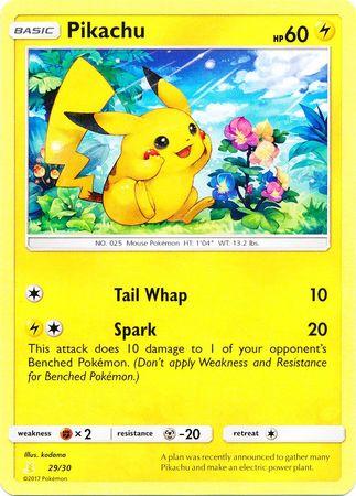 Pikachu (29/30) [Soleil et Lune : Kit du dresseur - Raichu d'Alola]