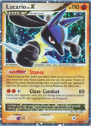 Lucario LV.X (DP12) [Diamant & Perle : Cartes Promo Étoile Noire]