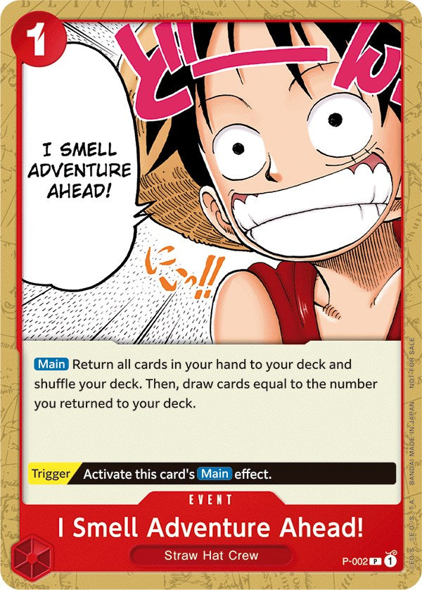 ¡Huelo la aventura que se avecina! (Paquete de promoción 2022) [Cartas promocionales de One Piece]