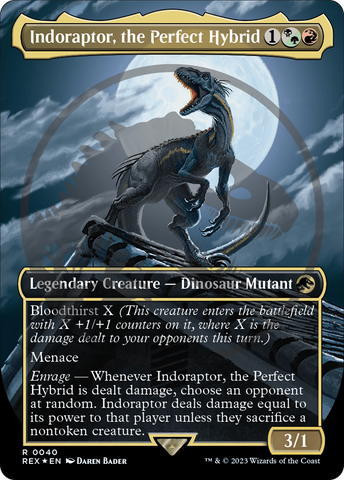 Indoraptor, l'hybride parfait (Emblème) (Sans bordure) [Jetons de la collection Jurassic World]
