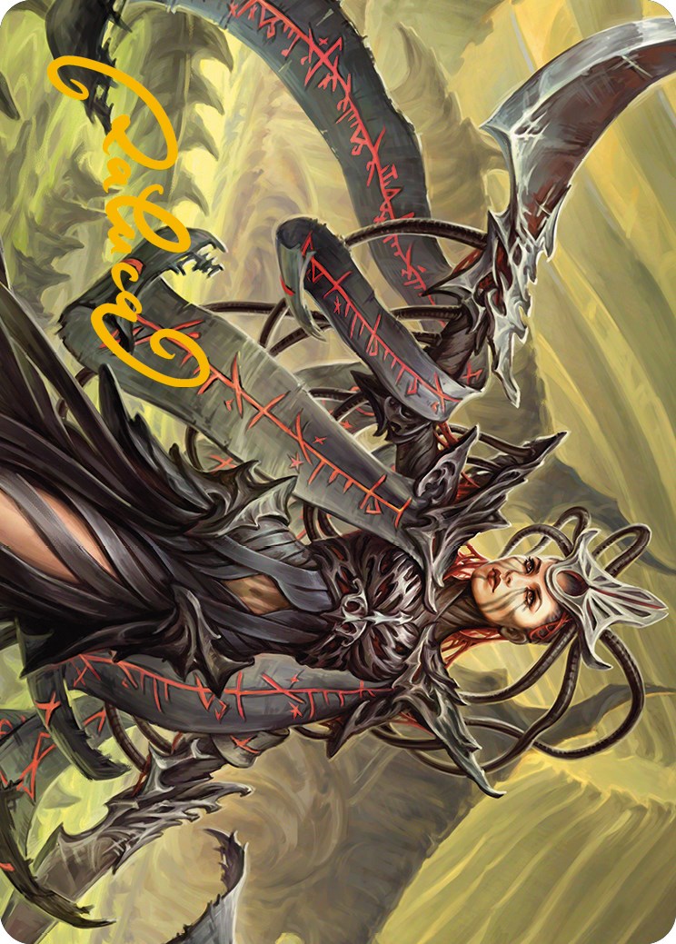 Carte d'Art Porteur du Testament (Signature estampillée or) [Phyrexia : Tout sera un – Série d'Art]