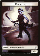 Oiseau // Allié Kor Jeton double-face [Jetons Commander Zendikar Rising]