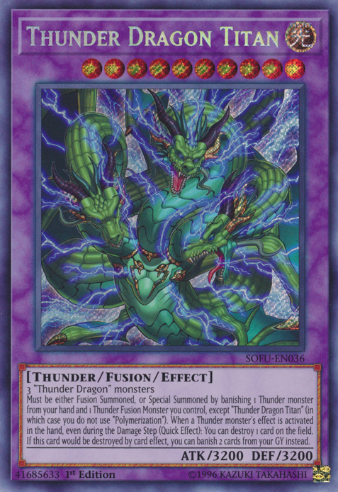 Thunder Dragon Titán [SOFU-ES036] Secret Rare