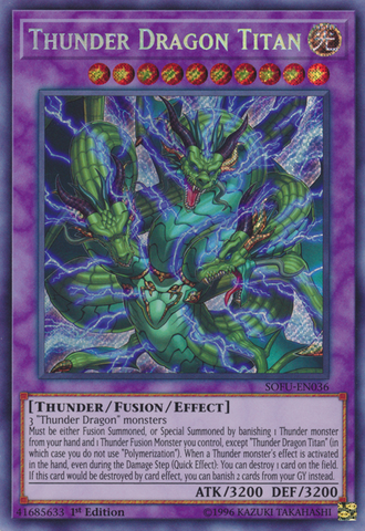 Dragon Tonnerre Titan [SOFU-FR036] Secret Rare