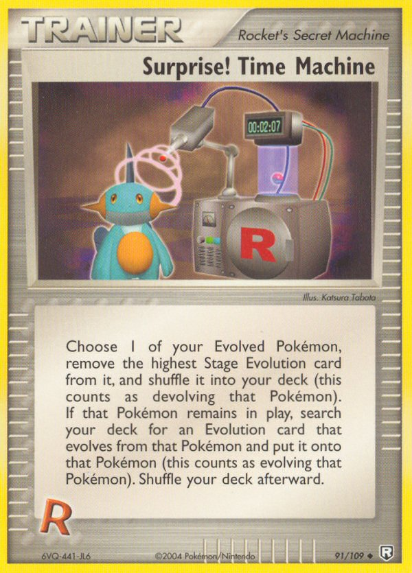 Surprise! Machine à voyager dans le temps (91/109) [EX: Retour de la Team Rocket]