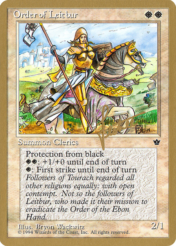 Ordre de Leitbur (Femme) (Bertrand Lestree) [Pro Tour Collector Set]