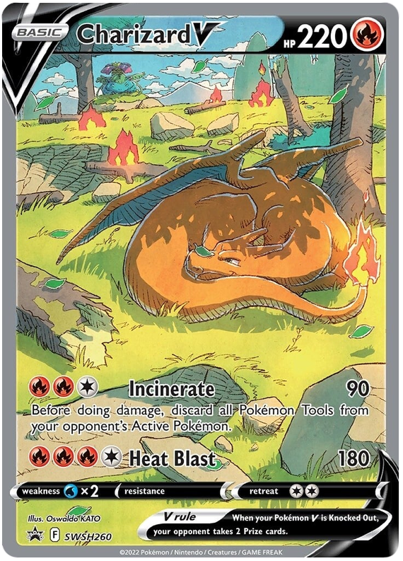 Charizard V (SWSH260) [Espada y Escudo: Promociones Black Star]
