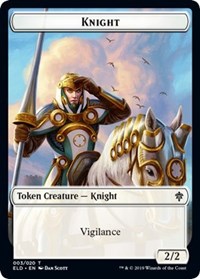Caballero // Comida (15) Ficha de dos caras [Fichas de Eldraine]