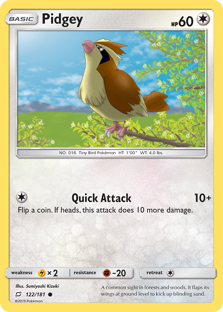 Pidgey (122/181) [Sol y Luna-Unión de Aliados]