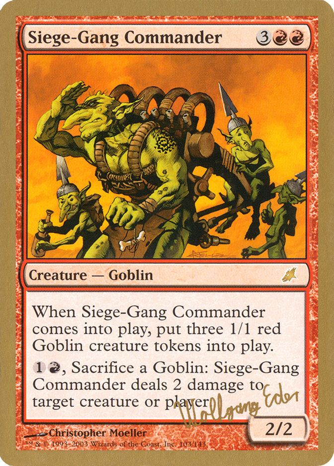 Commandant de la Milice (Wolfgang Eder) [Decks des Championnats du Monde 2003]