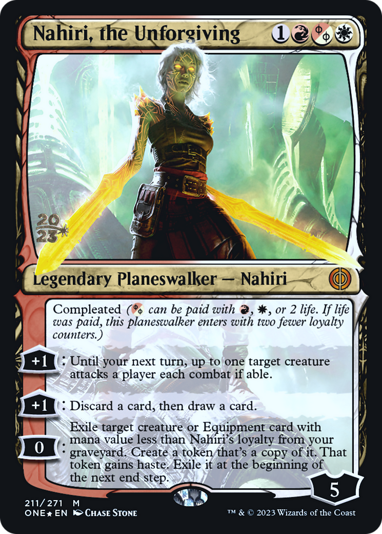 Nahiri, la renégate [Phyrexia : Tout sera un — Cartes promos d'avant-première]