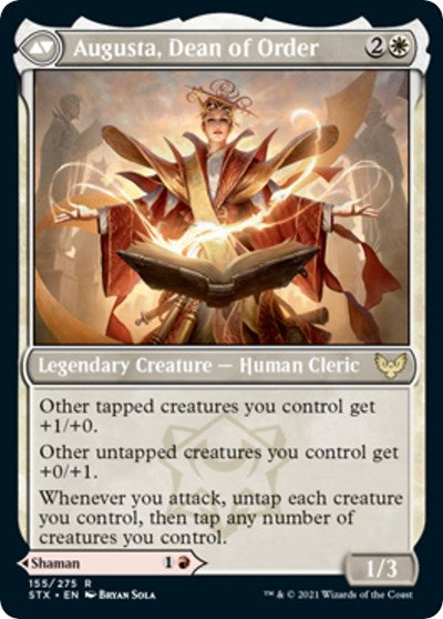 Plargg, doyen du Chaos // Augusta, doyenne de l'Ordre [Strixhaven : l'académie des mages avant-premières promos]