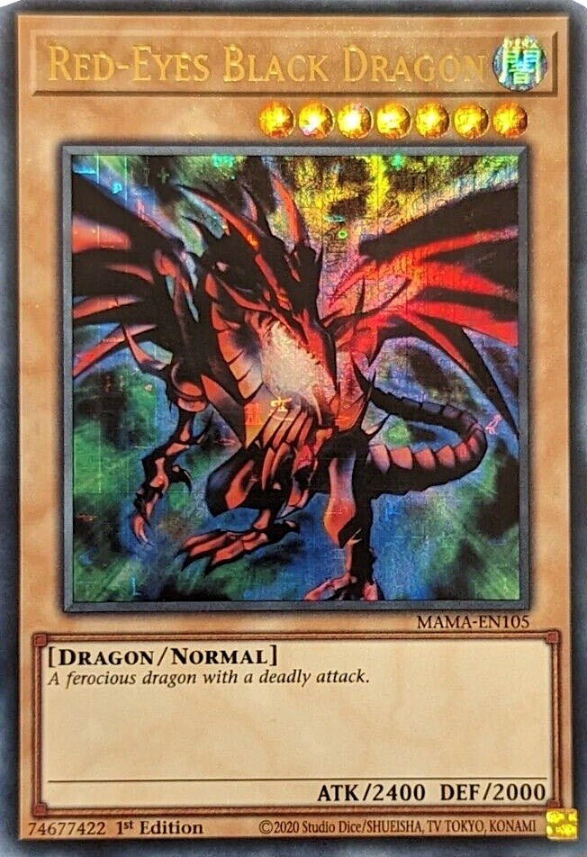 Dragon Noir aux Yeux Rouges [MAMA-FR105] Ultra Pharaon Rare