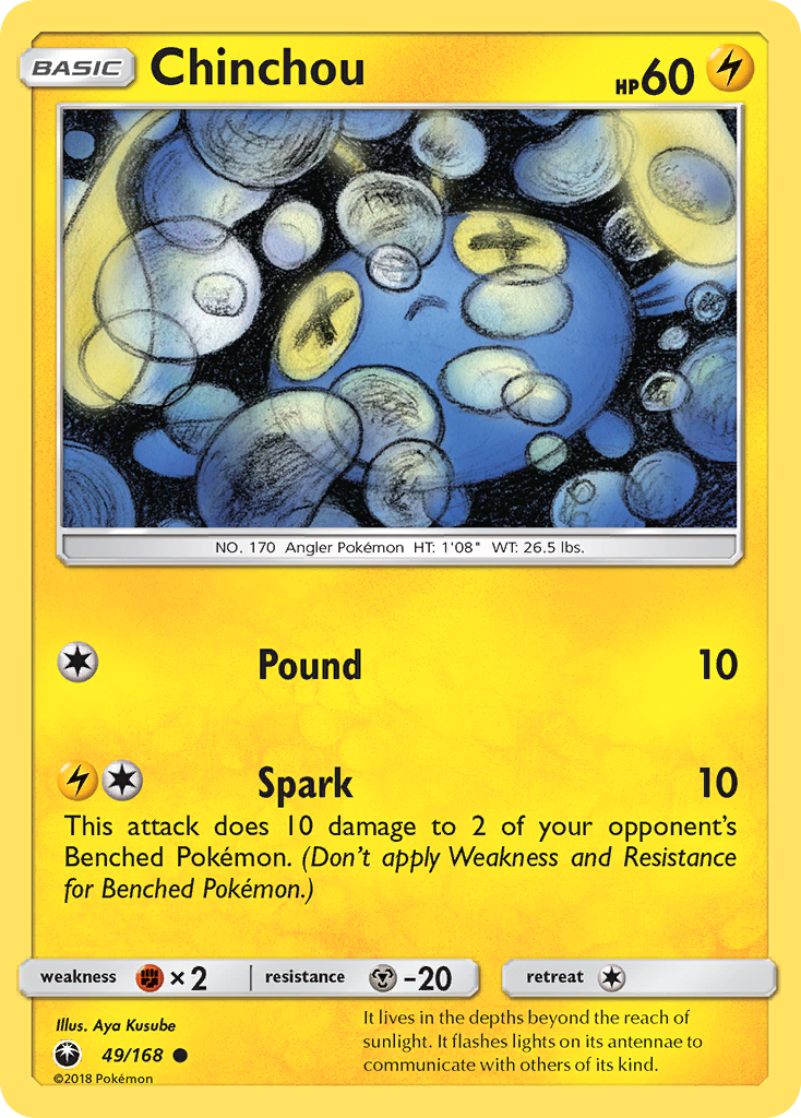 Chinchou (49/168) [Soleil et Lune : Tempête Céleste]