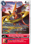 Shoutmon (versión Rey) [BT12-011] [Cartas de Pre-Lanzamiento de A Través del Tiempo]