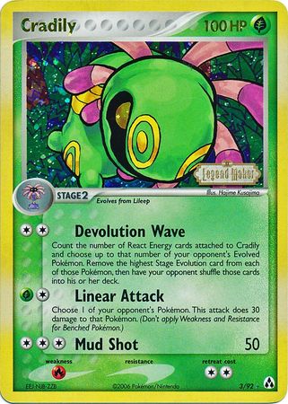 Cradily (3/92) (Sellado) [EX: Fabricantes de Leyendas]