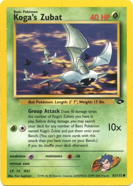 Zubat de Koga (83/132) [Défi des Gyms Illimité]