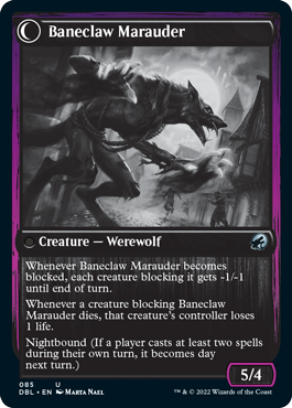 Canalla hoja perdición // Merodeador garra perdición [Innistrad: Doble función]