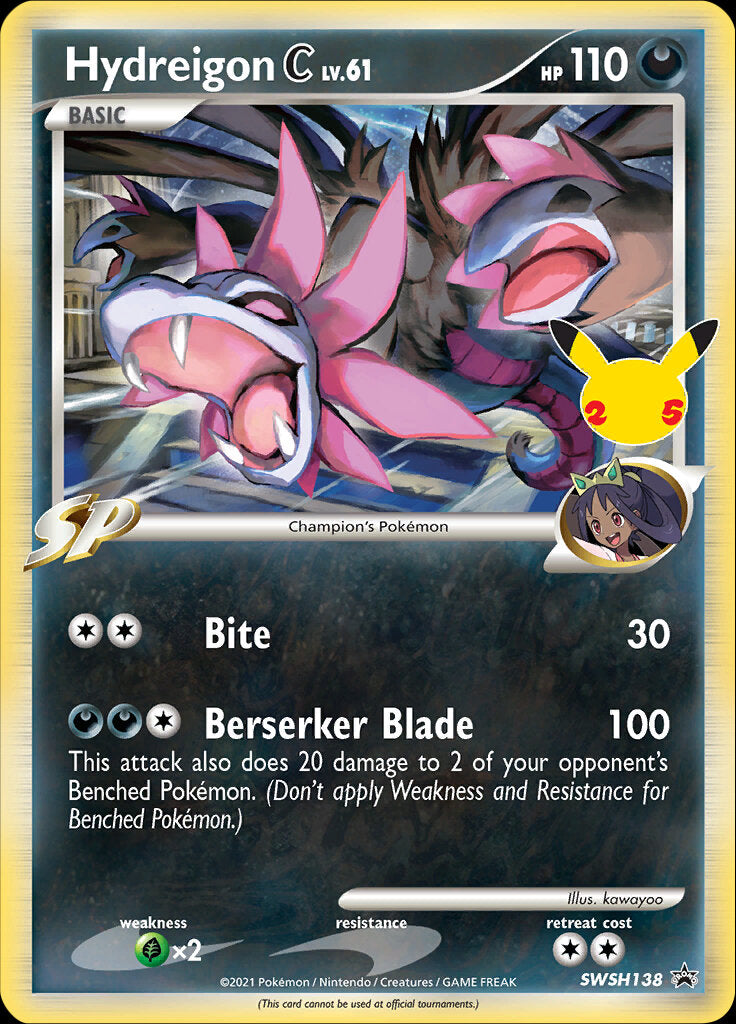 Hydreigon C (SWSH138) (Carta Jumbo) [Espada y Escudo: Promos de Estrella Negra]