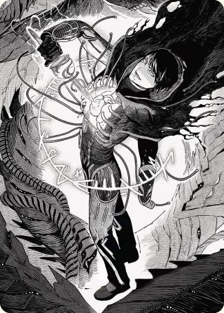 Jace, le Cerveau parfait Carte d'art 2 [Phyrexia: All Will Be One Art Series]