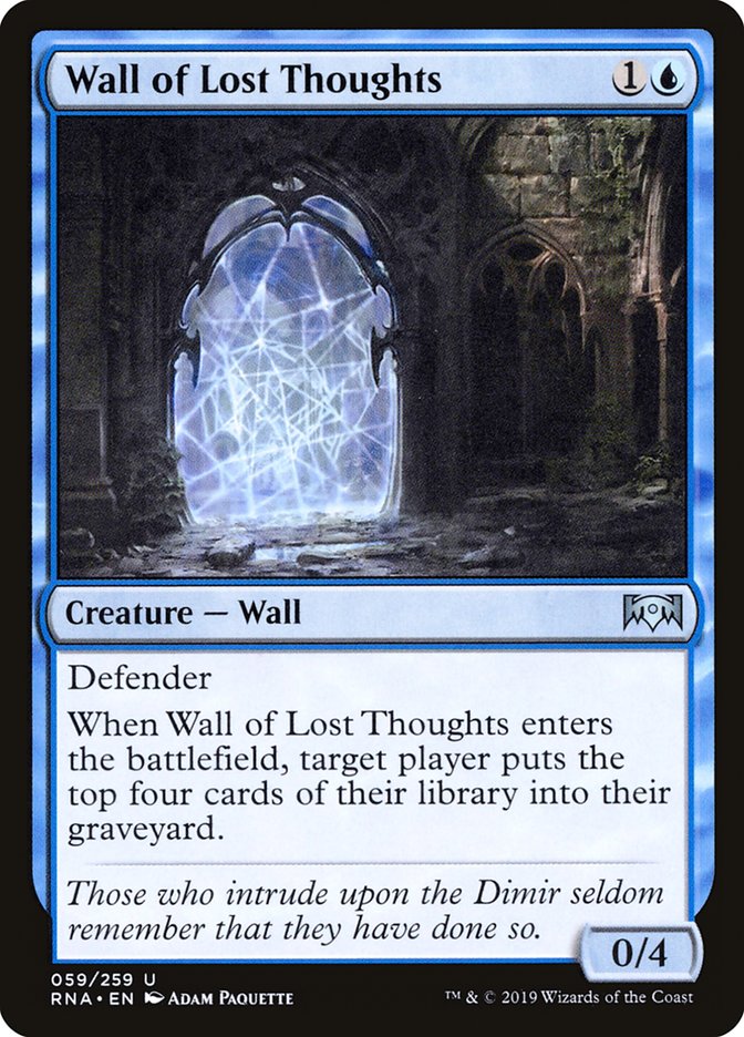 Mur des pensées perdues [Allégeance de Ravnica]