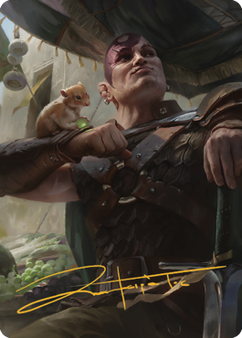 Minsc & Boo, compagnons intemporels Carte artistique (38) (Signature estampillée or) [Commander Legends : Battle for Baldur's Gate Art Series]