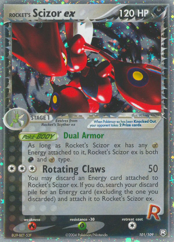 Scizor ex de Rocket (101/109) [EX: El Regreso del Team Rocket]