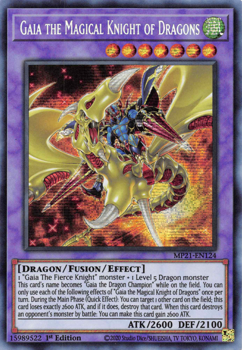 Gaïa le Chevalier Dragon Magique [MP21-FR124] Prismatic Secret Rare