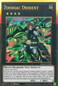 Zoodiac Drident [MAGO-FR036] Gold Rare