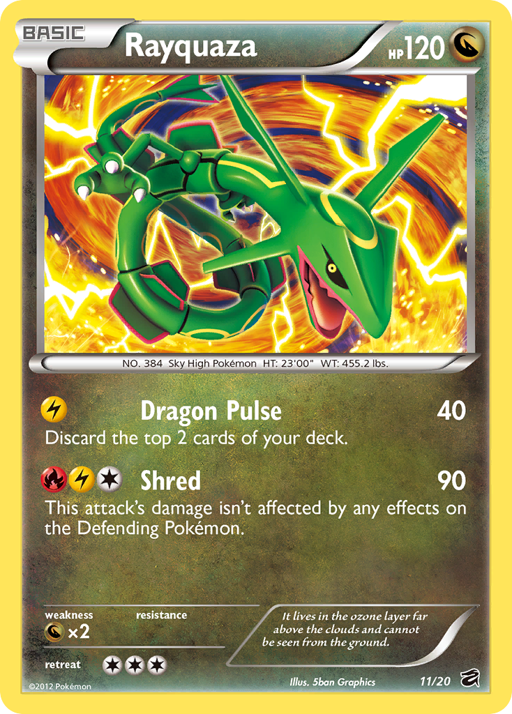 Rayquaza (11/20) [Noir & Blanc : Coffre des Dragons]