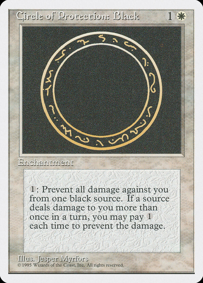 Cercle de Protection : Noir [Quatrième édition]
