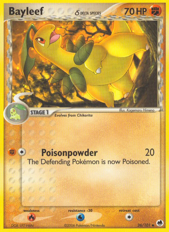 Bayleef (26/101) (Especie Delta) [EX: Vientos de Dragón]
