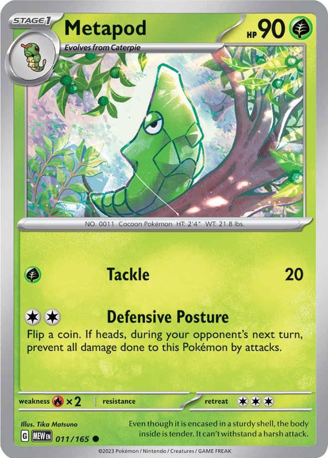 Metapod (011/165) [Escarlata y Púrpura 151]