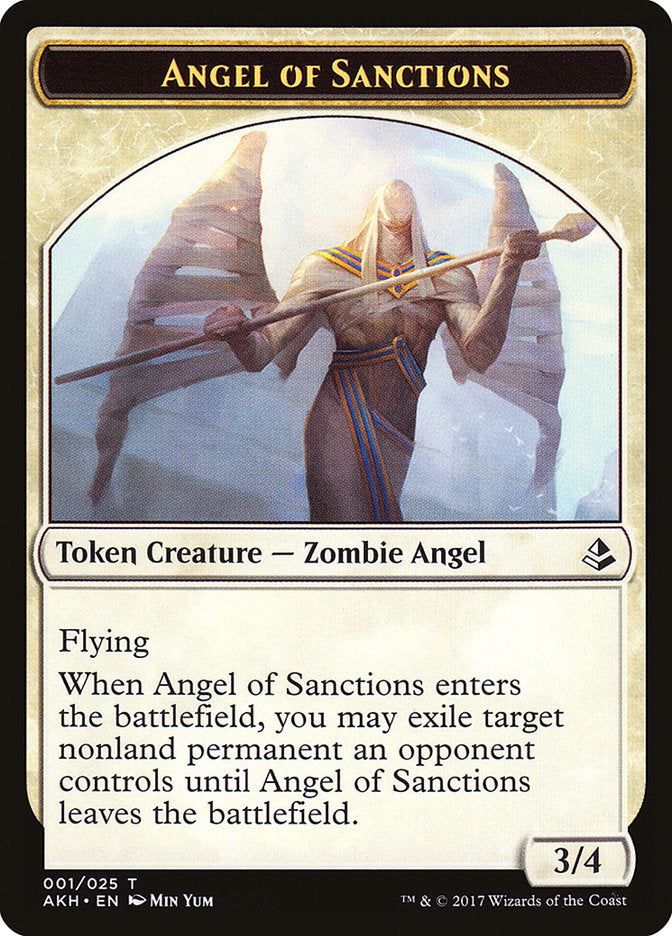 Ange des sanctions // Jetons de dragon recto-verso [Jetons Amonkhet]