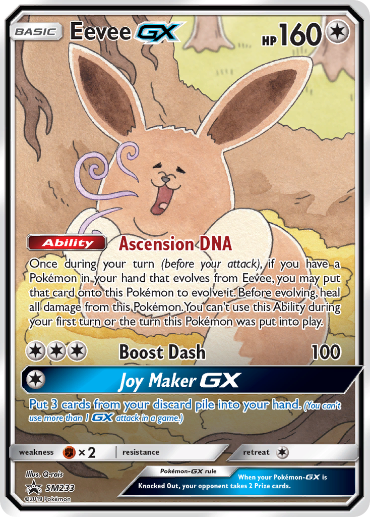 Eevee GX (SM233) [Sol y Luna: Promociones Black Star]
