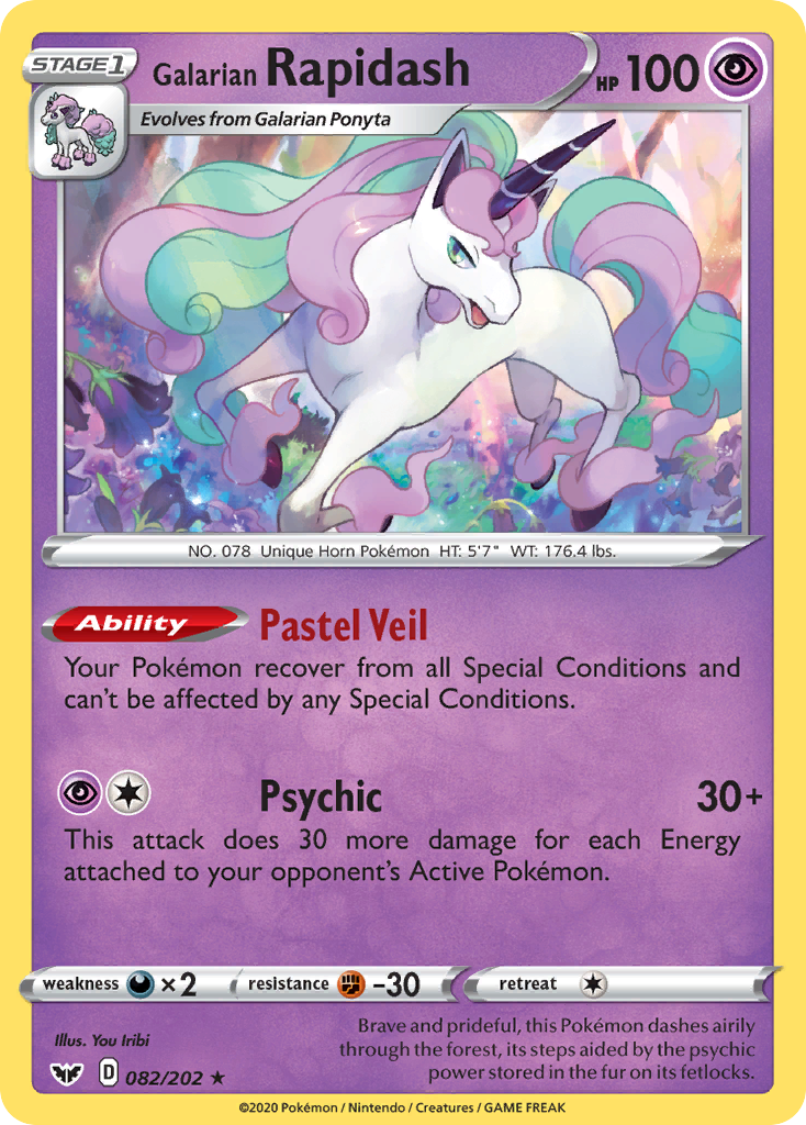 Ponyta de Galar (082/202) [Épée et Bouclier : Set de Base]