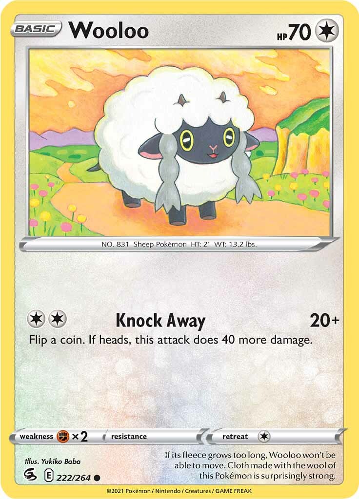 Wooloo (222/264) [Espada y Escudo: Golpe Fusión]