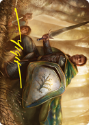 Boromir, Gardien de l'Anor Art Card (Signature Estampée Or) [Le Seigneur des Anneaux : Contes de la Terre du Milieu - Série d'Illustrations]