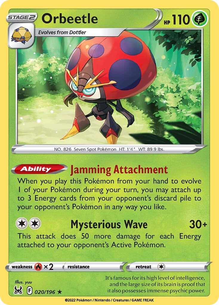 Orbeetle (020/196) [Espada y Escudo-Origen Perdido]