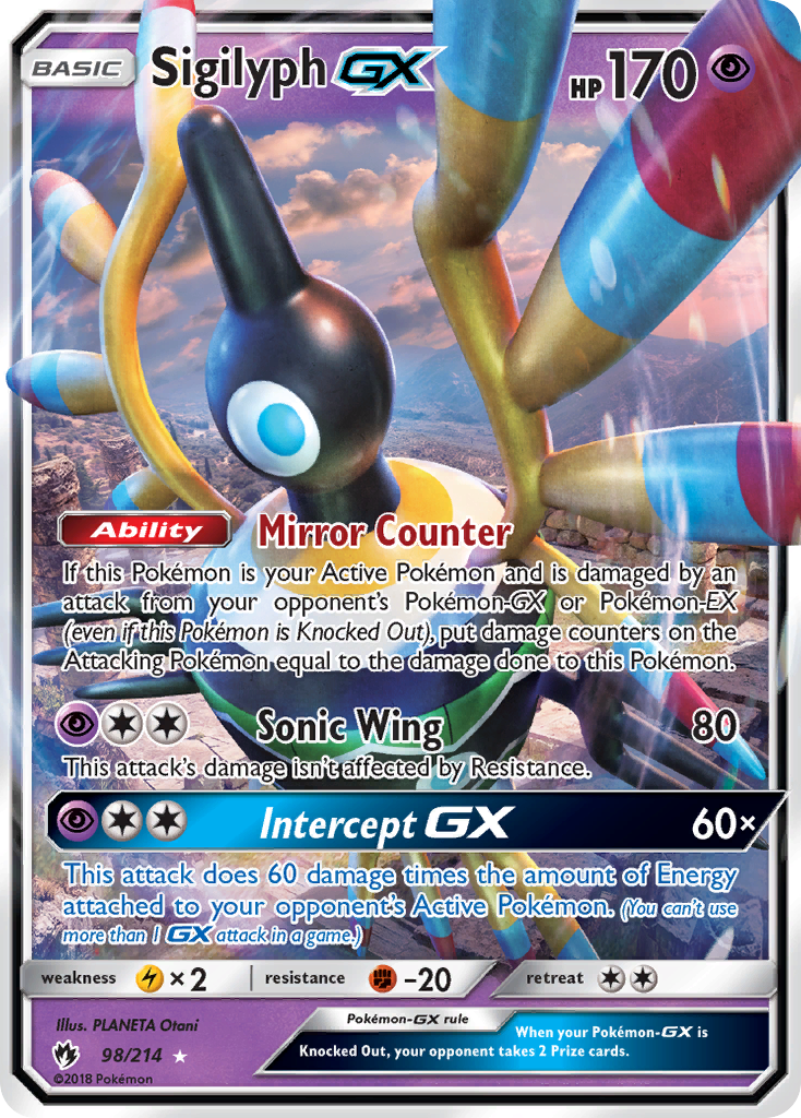 Sigilyph GX (98/214) [Sol y Luna: Truenos Perdidos]