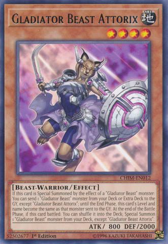 Bestia Gladiador Atorix [CHIM-EN012] Rara