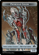 Jeton recto-verso Germe Phyrexian // Golem Phyrexian [Modern Horizons 3 Jetons]