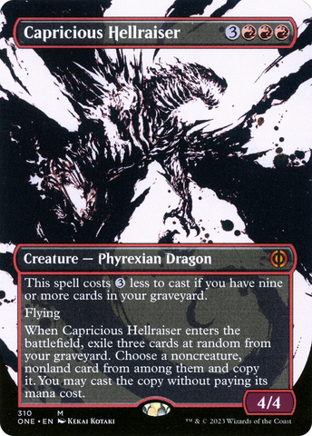 Invocador infernal caprichoso (Icor sin borde) [Phyrexia: All Will Be One]