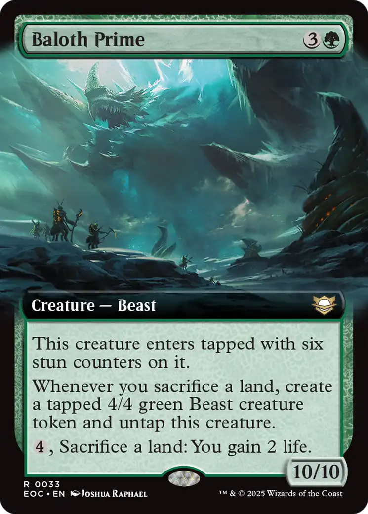 Baloth Prime (Arte Extendido) [Commander Filo de Eternidades]